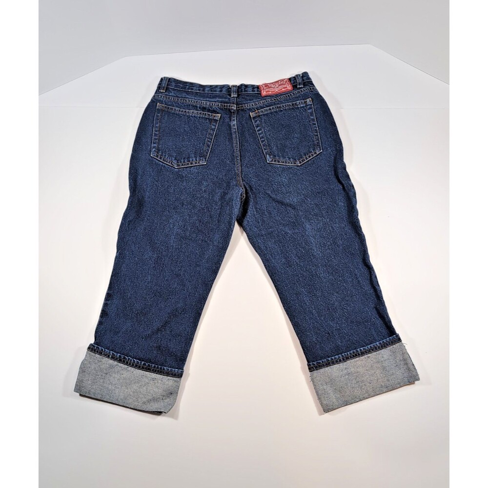Women's Dark Blue Cropped Jeans - Classic Ankle Length - Picture 2 of 9